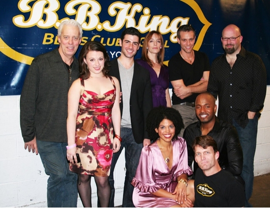 Terrence Mann, Michelle Kinney, Adam Kantor, Julia Murney, Adam Pascal, Scott Coulter Photo